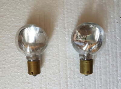 2 Glühbirnen Luftfahrt Vintage GRIMES A-4174-24 28V 40W Flugzeug Birne Neu Old Stock