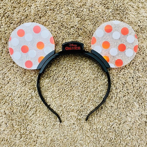 Disney on Ice Mickey Minnie Mouse Flashing Light-Up Ears Headband Polka Dots - Picture 3 of 3