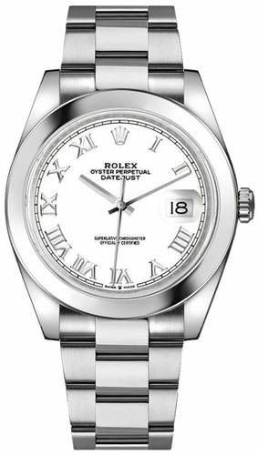 Rolex Datejust 41 White Dial Oyster 