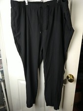 Gap Fit Tech woman XXL Joggers Black Zip Pocket Side Ankle Drawstring