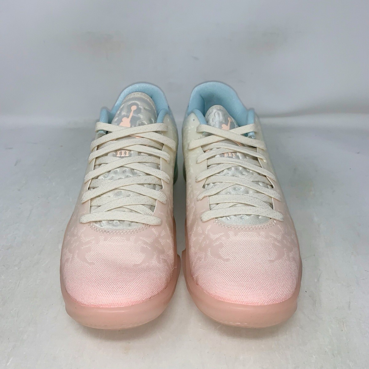 Air Jordan Zion 3 Bleached Coral White Sneakers, Size 6