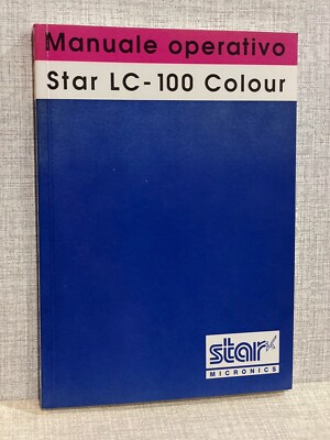 STAR LC BEDIENUNGSANLEITUNG - 100 COLOUR Star Micronics 