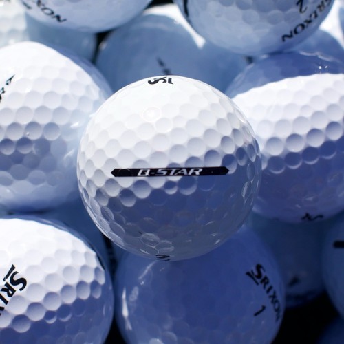24 Srixon Q-Star Used Golf Balls Near Mint 5A / 4A Quality - FREE SHIPPING