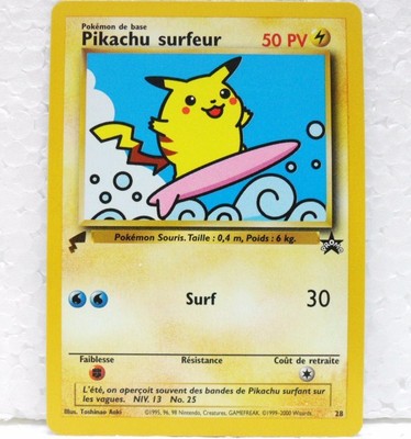 Pokemon Pikachu World Collection Pikachu Auf Surf In Sprache Francese Mint Ebay