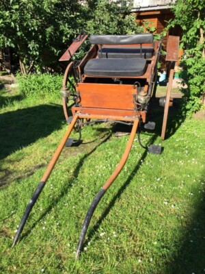 Charette Anglaise XIXe CHABAUD - Calèche Hippomobile - Fiacre à Cheval
