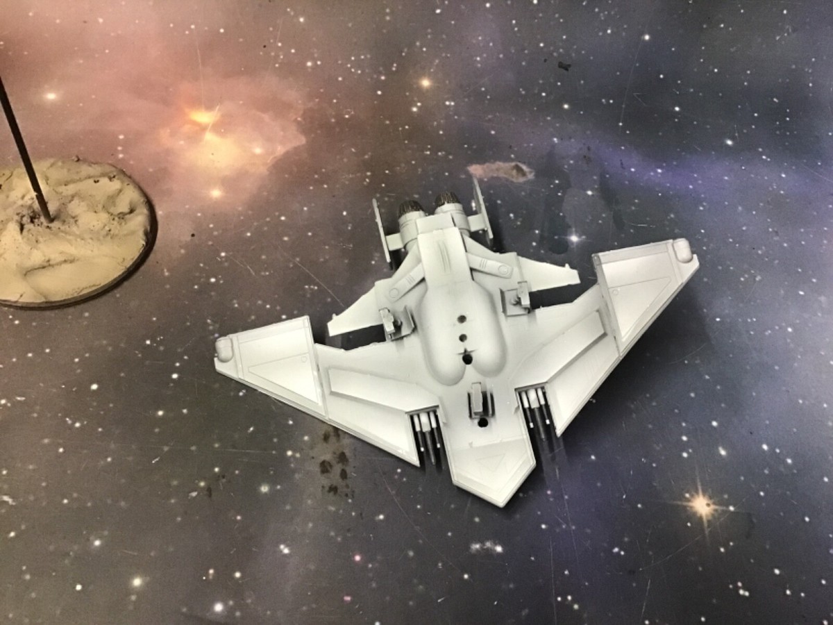 Starship troopers style sci fi Thunderbolt TAC Fighter 15mm scale