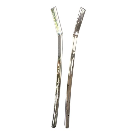 Pair Linning Chrome C Pillar Triangle Side Trim Toyota Corolla KE70 GL DX Sedan - Picture 2 of 12