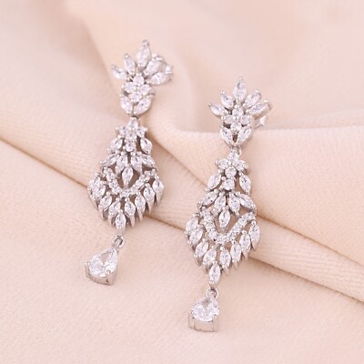 decoice_sweets♡ Amazon.com: SWEETV Bridal Jewelry Set for Wedding, Cubic