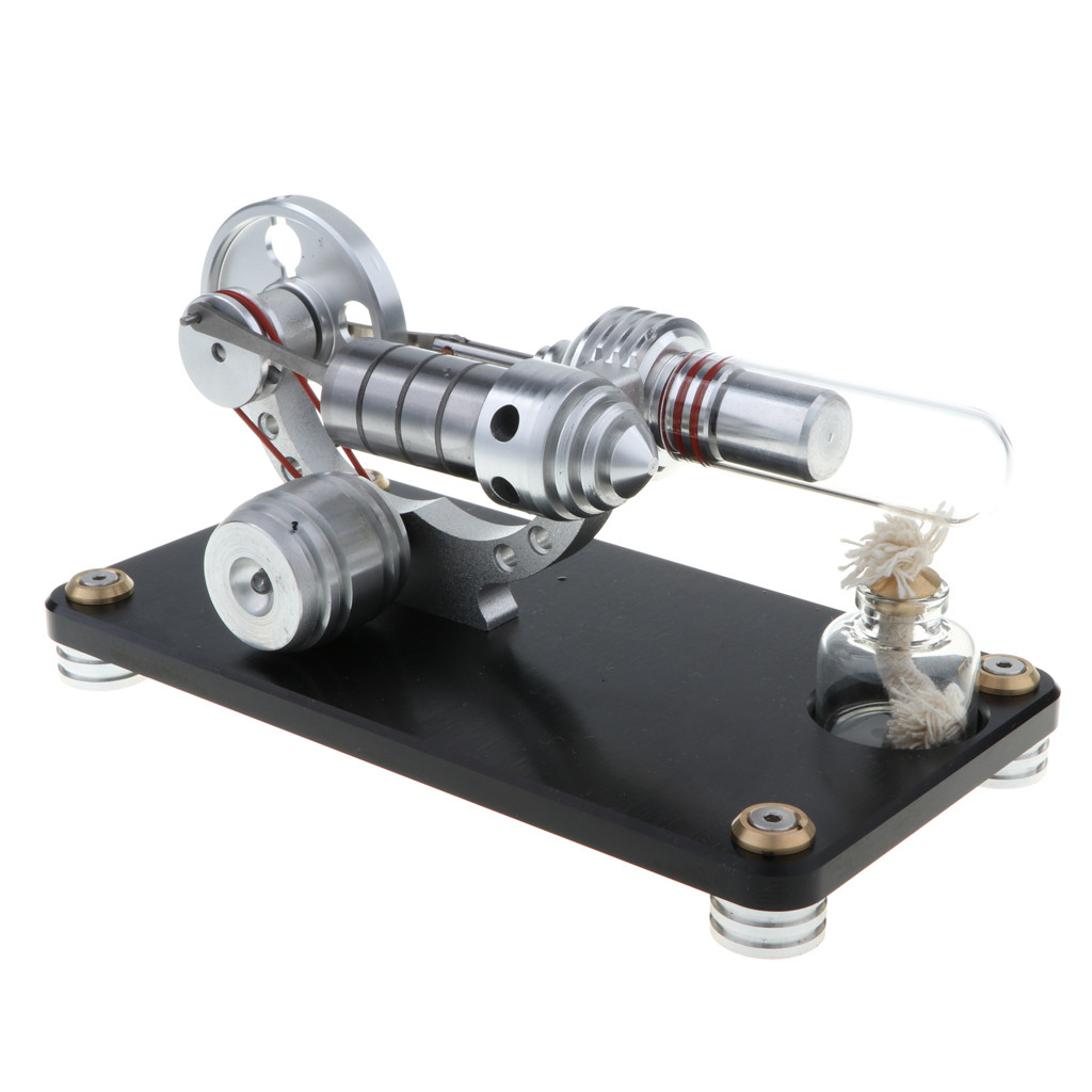 Powerful Physical Steam Power Motor DIY Pulley Stirling Engine Model Kits Powerful Physical Steam Power Motor DIY Pulley Stirling Engine Model Kits