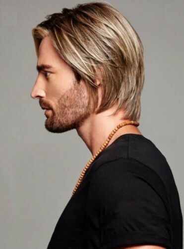 Fashion Hair Wigs Handsome Men's Classic Dark Blonde Short Straight  Wig | eBay