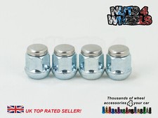 4 x Chrome Wheel Nuts For Honda INSIGHT 1999 to 2003 With OEM Alloy Wheels