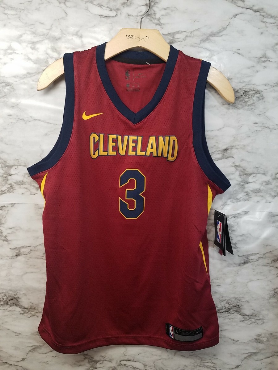 バスケットボール NIKE - NBA Cleveland CAVS #3 Isaiah Thomas Nike NBA Swingman Thomas 3 Cleveland Cavaliers Maroon/Yellow