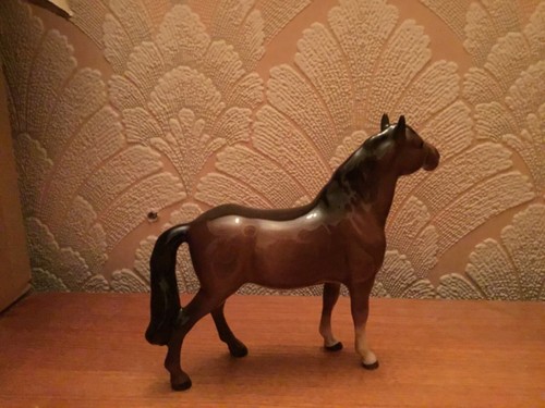 Beswick Pony Head Up wunderschön selten Vintage Bay Brown Glanz Modell Nr.1197 sehr guter Zustand - Bild 5 von 9