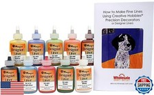 Creative Hobbies Mayco Designer Liner Ceramic Glaze Writers - 1.25 Ounce Each