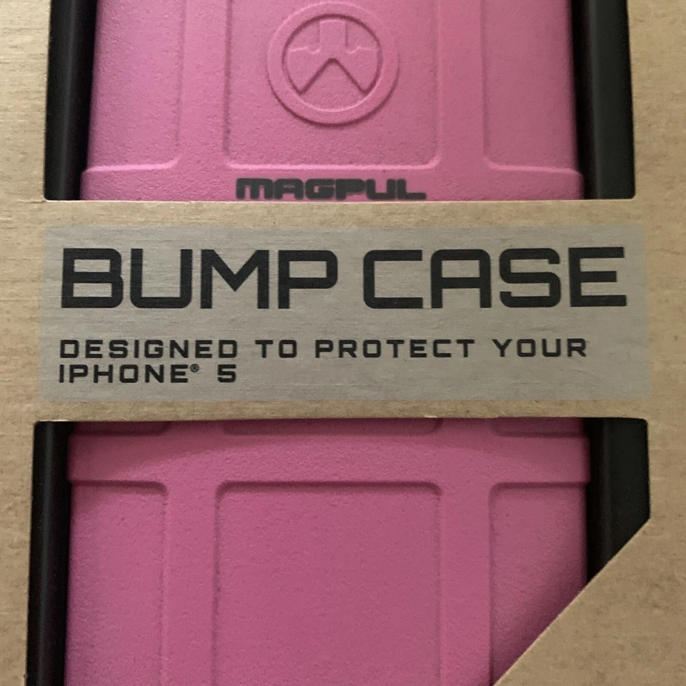 MAGPUL MAG454PNK Estuche Bump Diseño Delgado para iPHONE 5 ROSA-NUEVO EN PAQUETE Foto 3 de 4