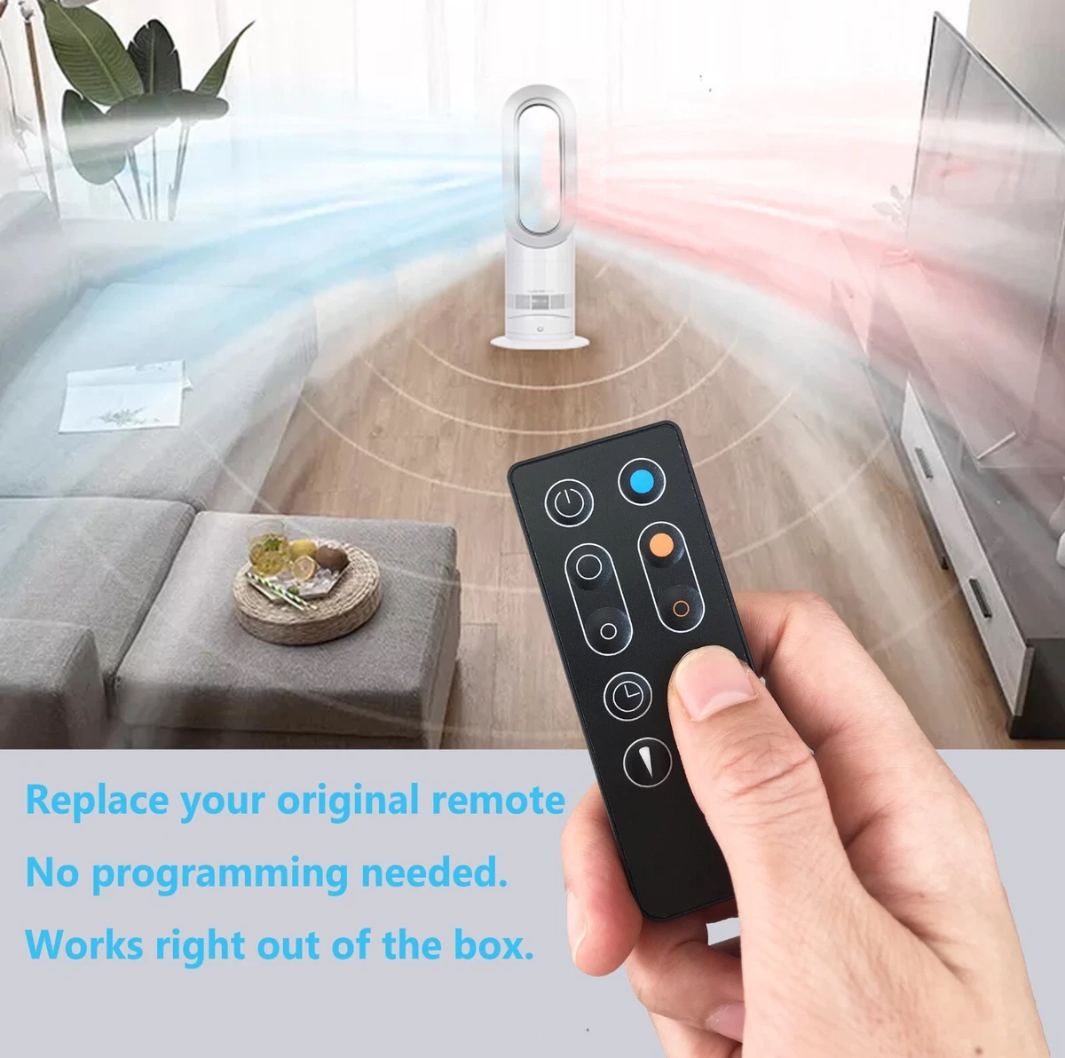 Pack of 2】Replacement Remote Control for Dyson AM09 Hot and Cool Heater Fan  | eBay