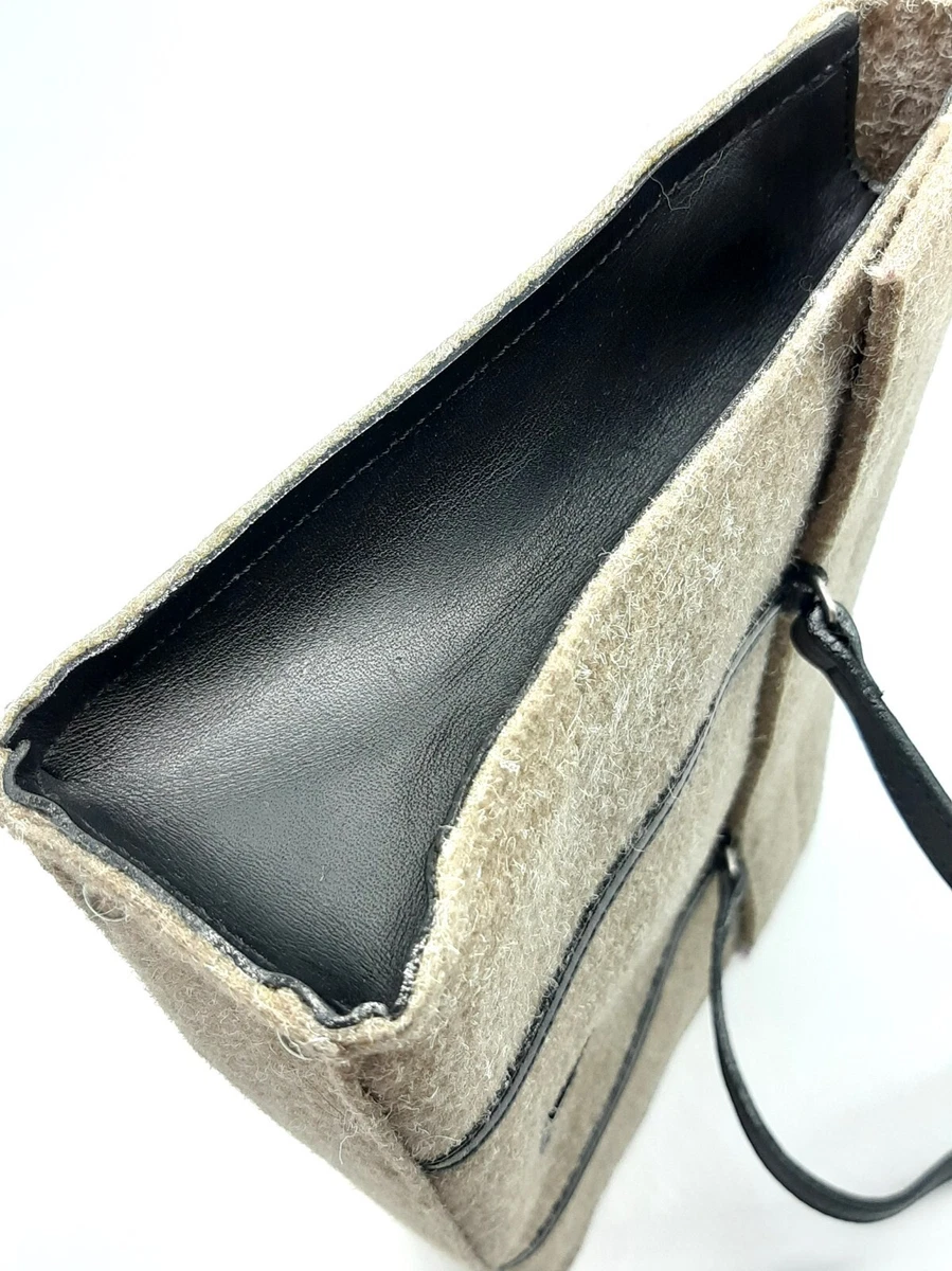 安い売上 VTG 90s Gaultier Felt/Leather Tote Bag レディース