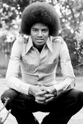 Michael Jackson Young King Of Pop Black White Wall Art Home