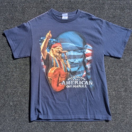 VTG 90's Willie Nelson American Original Graphic T-Shirt Delta Pro Weight SZ M