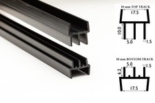Clip on Vivarium Glass Runners Track Double Channel 4mm TOP & BOTTOM 8 ft 2.44 m