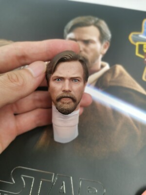 HT Obi-Wan Kenobi Head Sculpt Hot Toys 1/6 MMS478 Star Wars