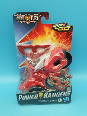 Hasbro Power Rangers T-Rex Battle Rider Rot Dino Fury Rip'n Go Neu OVP