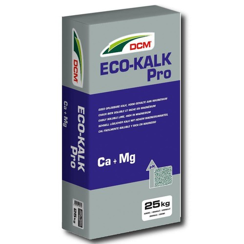 DCM Bio Rasenkalk Eco Kalk Pro 25 kg Gartenkalk Bodenkalk Blumenkalk