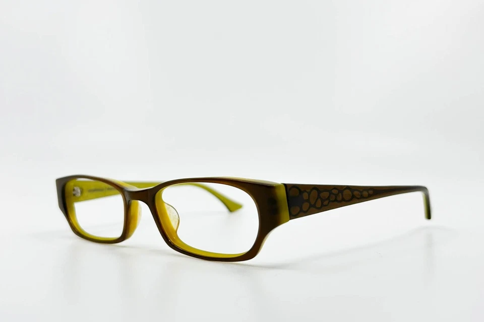 Prodesign Denmark 5608 c 5022 Eyeglasses Frames Green Brown Womens   50-18  1830 - Image 2 of 4