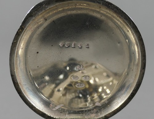 ANTIQUE WW1 ERA HALLMARKED STERLING SILVER TRENCH WATCH TICKING 1915 - Picture 5 of 5