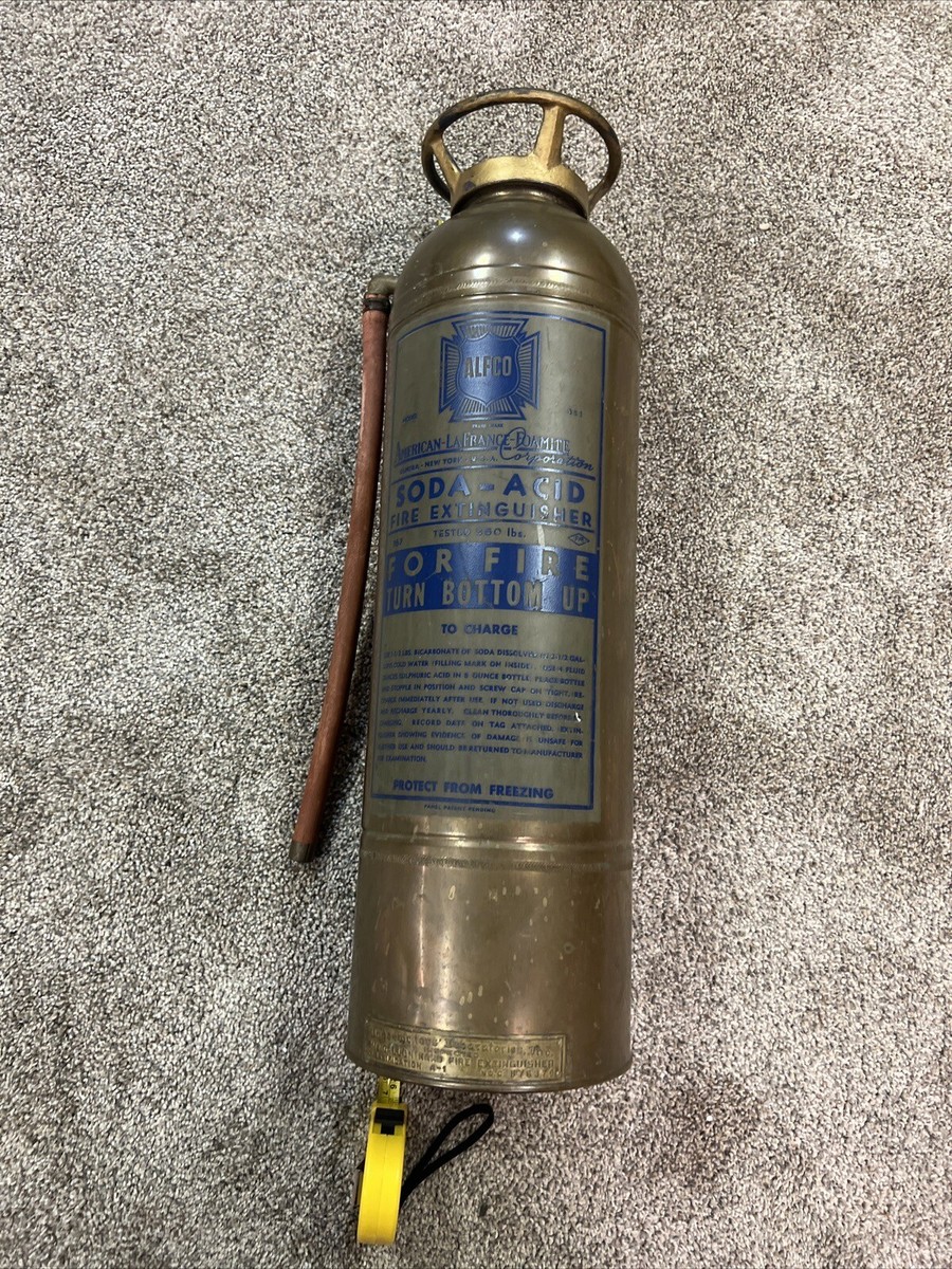 BRASS COPPER FIRE EXTINGUISHER SODA ACID TYPE FIRST AID | eBay