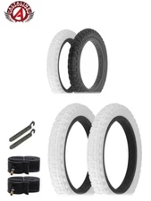 ALTALINE BICYCLE WIRE BEAD TIRE 14 x 2.125 COMP III W/ TUBES & PRY TIRE LEVERS.