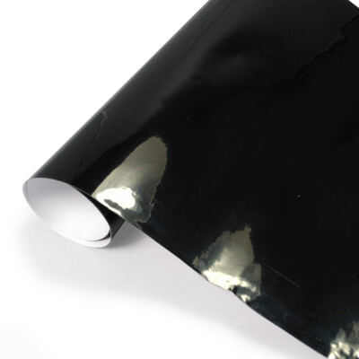 11,48 /m² Auto Folie Ultra Hochglanz Schwarz 2m x152cm Luftkanäle Car Wrapping