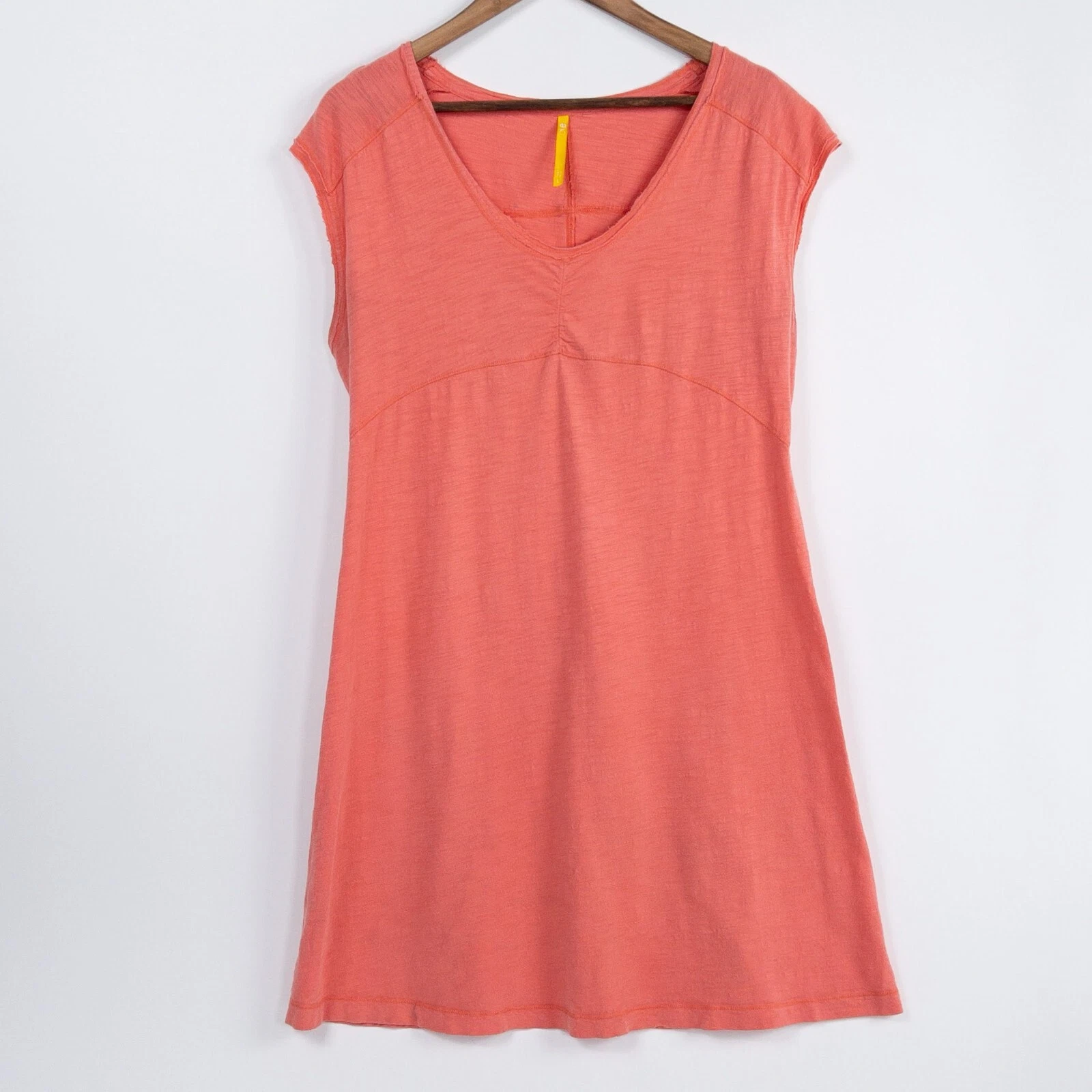 lole cap sleeve organic cotton empire waist short dress 