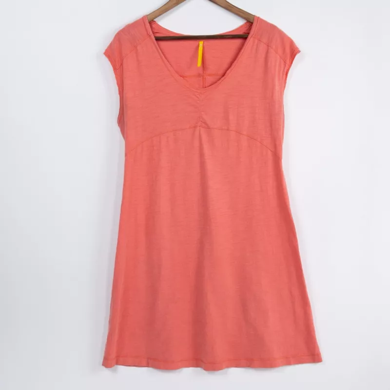lole cap sleeve organic cotton empire waist short dress 