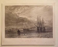 BRANDARD The Hamoaze Devonport - 1871 Engraving