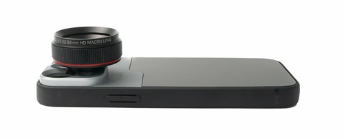 Macro Lens 1.1x to 2.8x Filter with Case in Black for iPhone 13 Mini - 第 2/4 張圖片