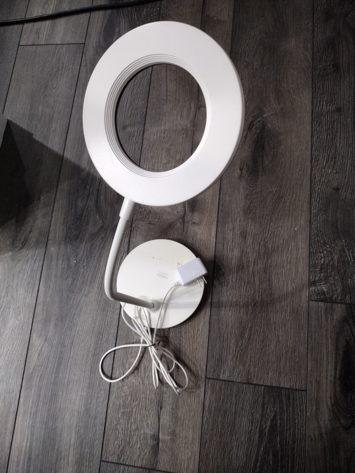 Miady Ring Light Eye Protection Desk Lamp LED Adj Color Temp and Brightness-image