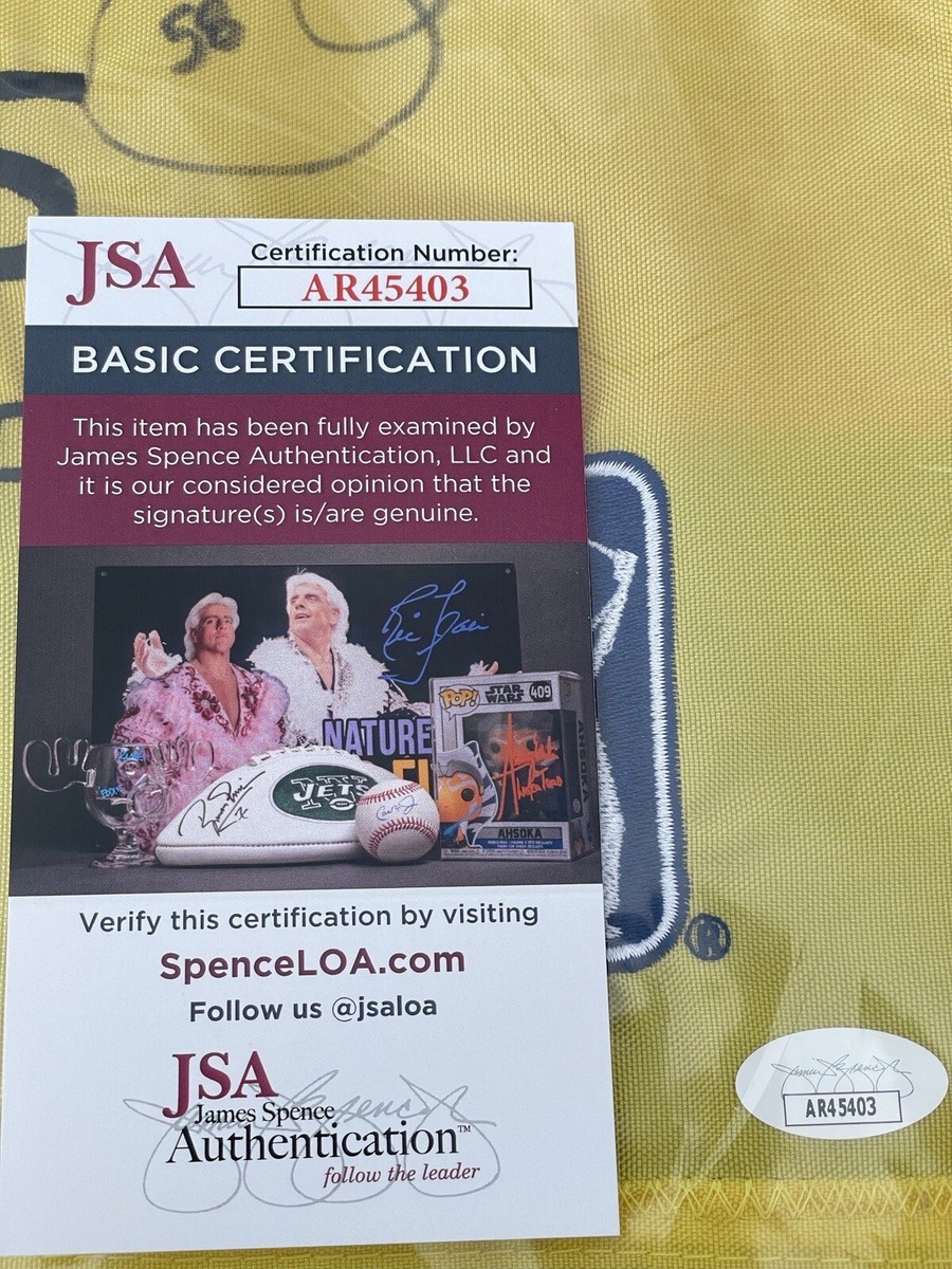 Jim Furyk Signed Travelers Championship Course Used Flag JSA COA