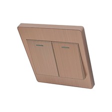 1/2/3 Gang Wall Light Switch Screw less Brushed Gold/Textured Cream/Black/White