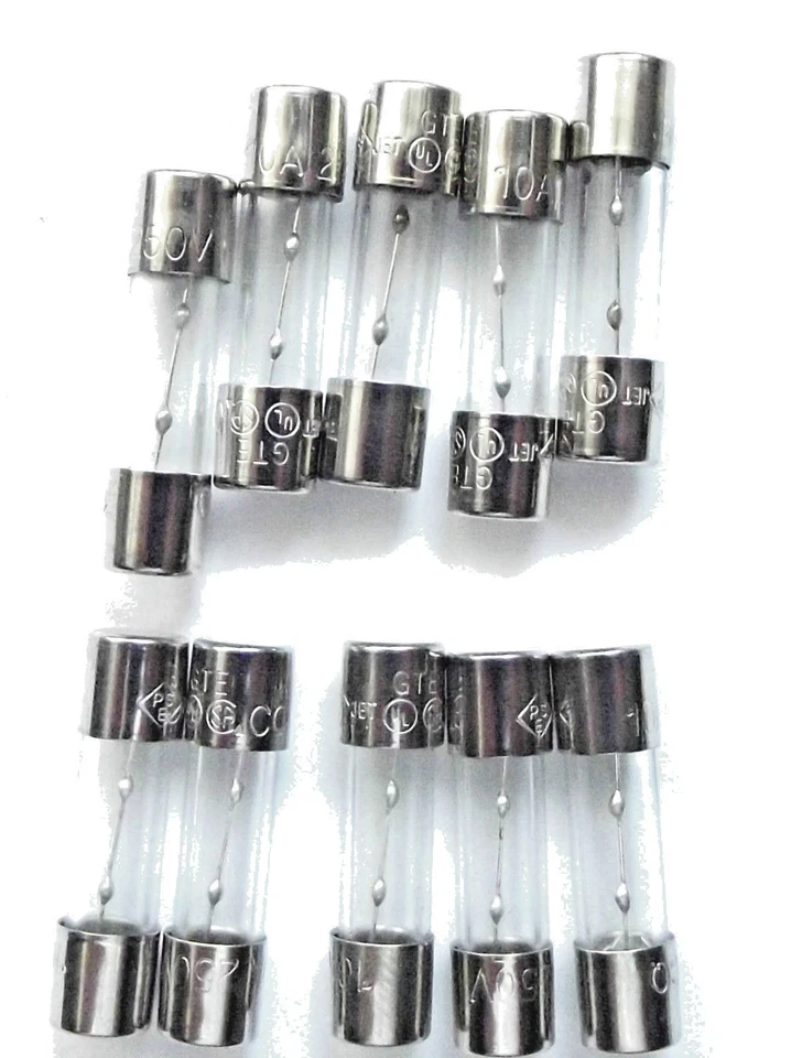CONQUER FUSE 10A 20MM Antisurge T10a L 250v Glass Time Delay Slow blow x10pcs