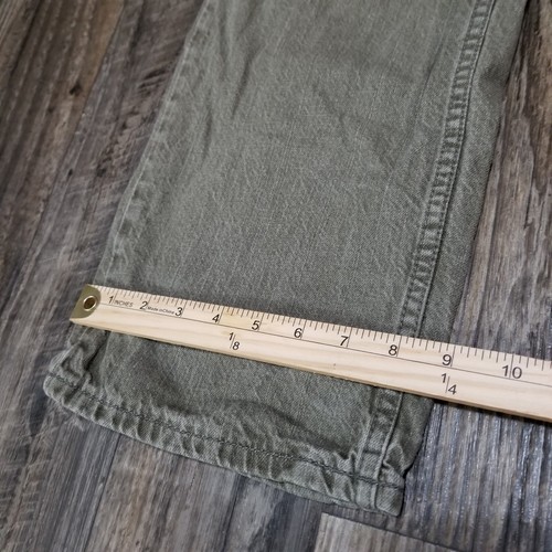 Red Camel Straight Leg Jeans Green Denim Men's Size 38 x 32 - Picture 3 of 13