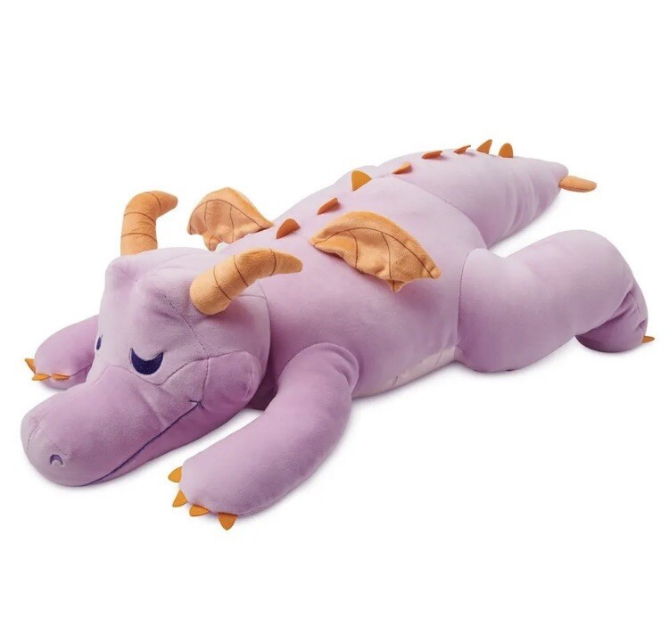 Disney Parks Cuddleez Figment Dragon Soft Squish Pillow Large