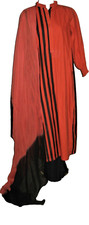 Ladie's New denim 'Orange is the new black' trendy tunic shirt culottes sz Small