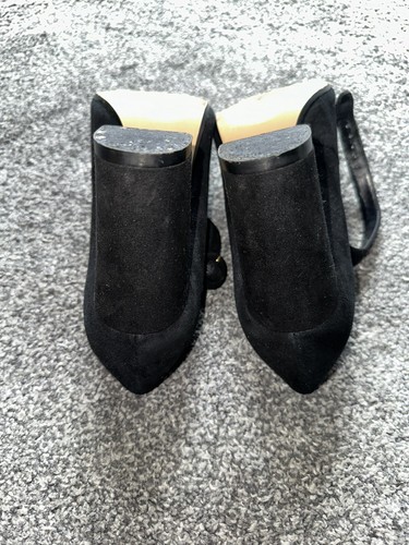 Womens Dune Heels, Size 6, Block Heel, Black, Buckle, Strap, EUR 39 - Picture 8 of 8