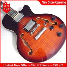 12-String Semi-Hollow Electric Guitar with F-Holes, Alnico V Pickups, 22 Frets