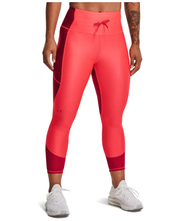 Under Armour Compression Leggings Womens XS HeatGear Ankle Training Beta Red