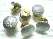 2x  Bundeswehr Schraubkn&ouml;pfe 17mm f&uuml;r Schulterklappen Bw Uniform Gewinde Knopf