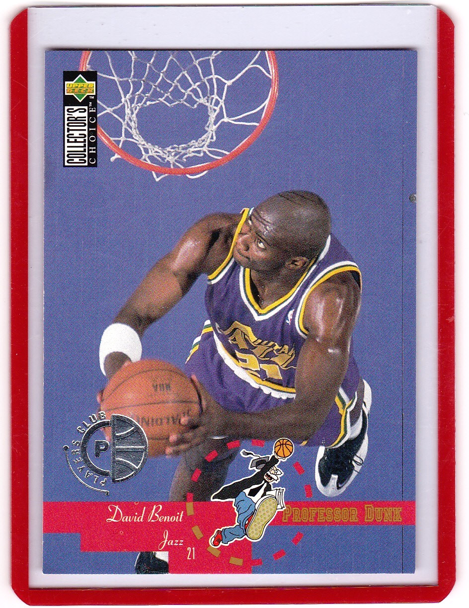 1995-96 Upper Deck Collector's Choice Player's Club David Benoit #204 - Jazz