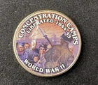 Colorized Kennedy Half Dollar World War II Concentration Camp Liberation