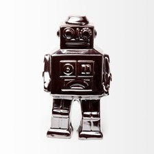 Mercana Robby 4L X 3W Bronze Polished Robot in Silver